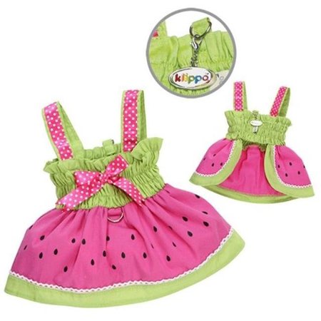 PETPATH Juicy Watermelon Sundress With Large D-ring - Large PE341297